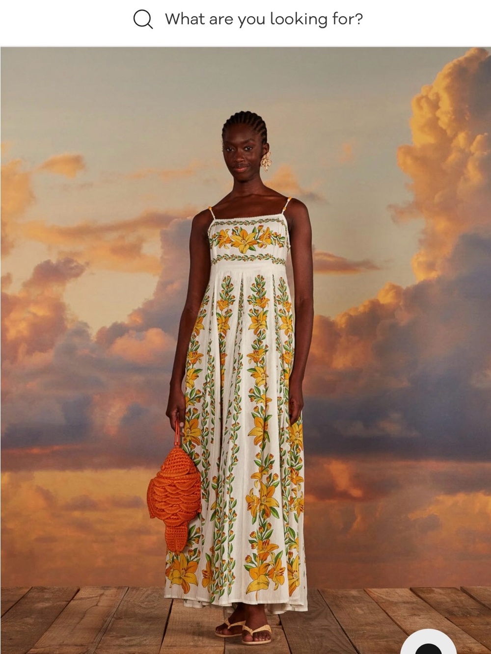 FARM Rio White Maxi Dress with Yellow Floral Print - Picture 10 of 11